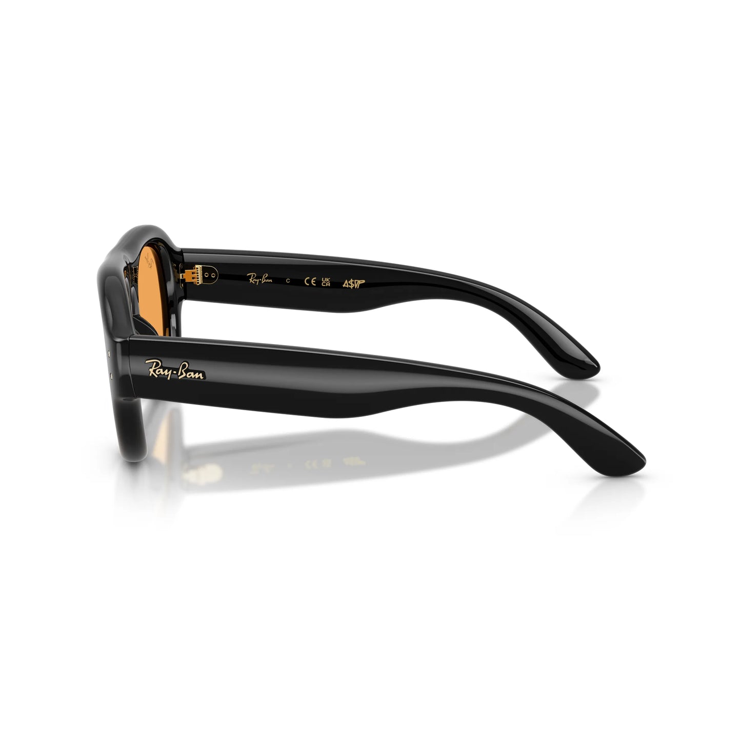 Occhiali da sole Ray-Ban A$AP Rocky Aviator Puffer RB4925 601/7 Black Orange aviator