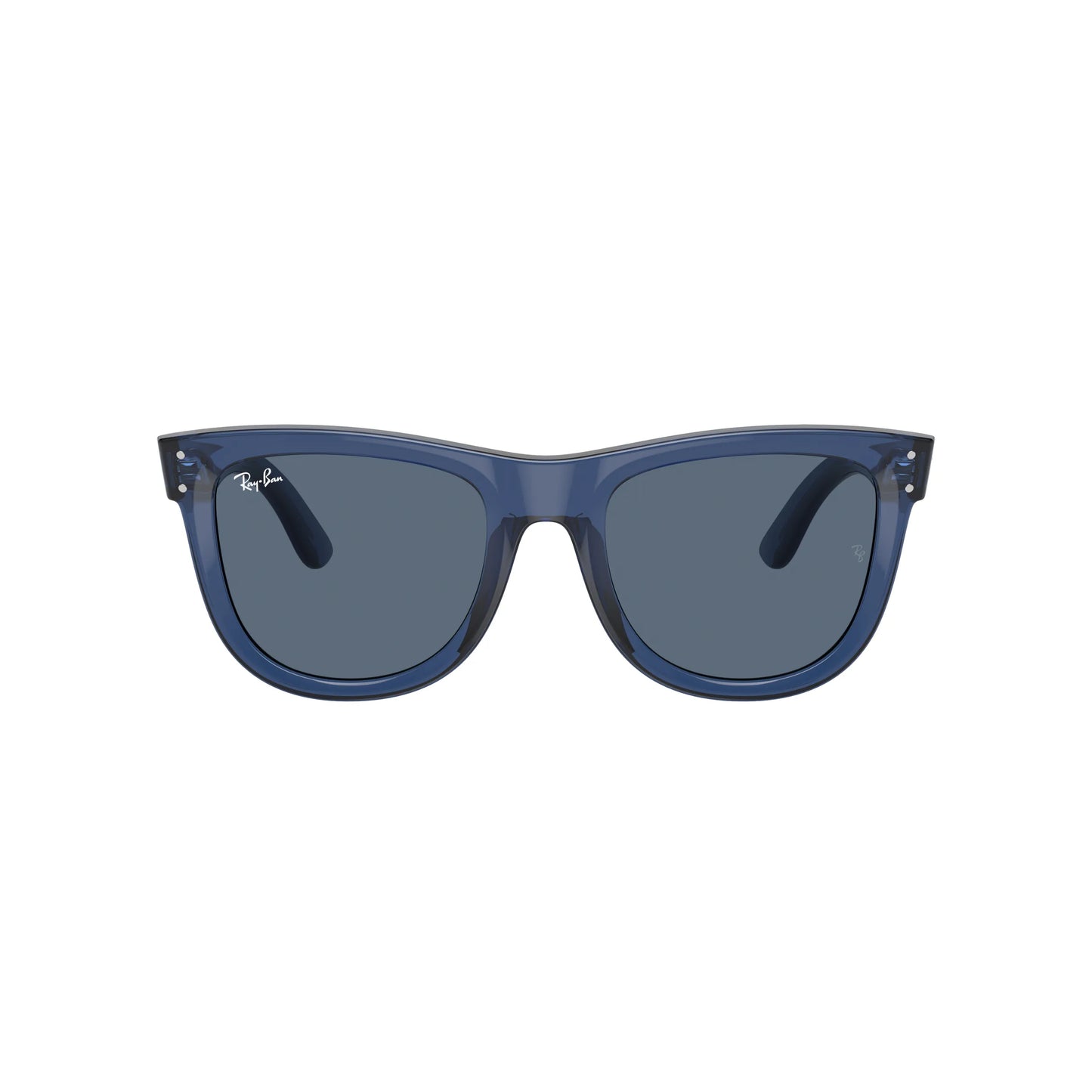 Occhiali da sole Ray-Ban Wayfarer Reverse RBR0502S 6708/3A Blue navy trasparente