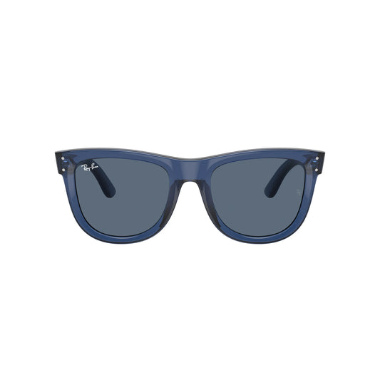 Lunettes de soleil Ray-Ban Wayfarer Reverse RBR0502S 6708/3A Bleu marine transparent