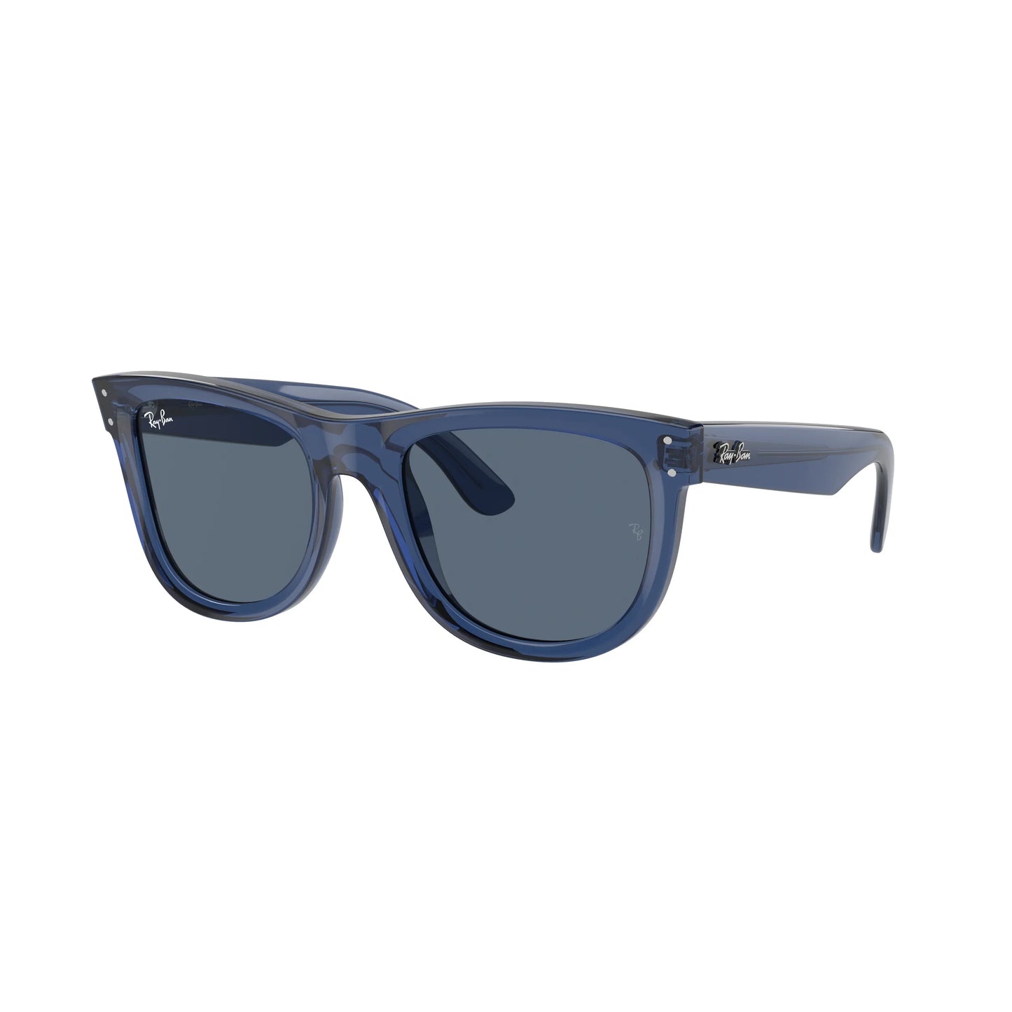 Occhiali da sole Ray-Ban Wayfarer Reverse RBR0502S 6708/3A Blue navy trasparente