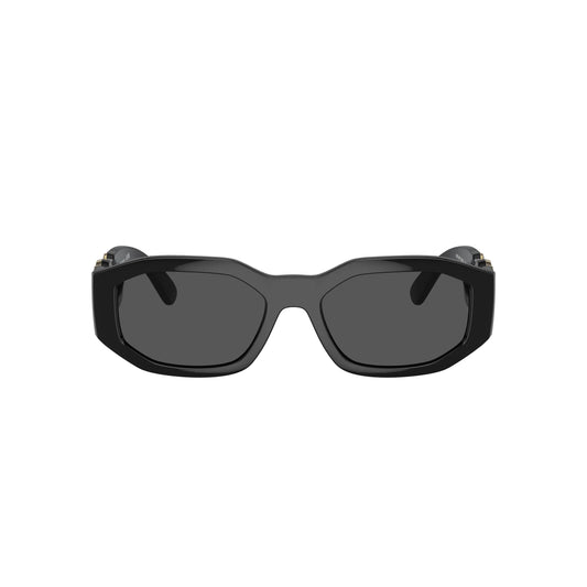 Lunettes de soleil Versace MOD 4361 GB1/87 noires rectangulaires