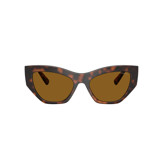 Lunettes de soleil Vogue VO5607-S 271883 Havana Brown Polarized œil-de-chat