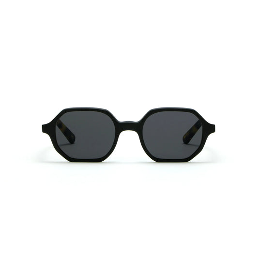 Occhiali da sole L.G.R ZANZIBAR 5819 23C Black Matt / Havana Matt geometrico