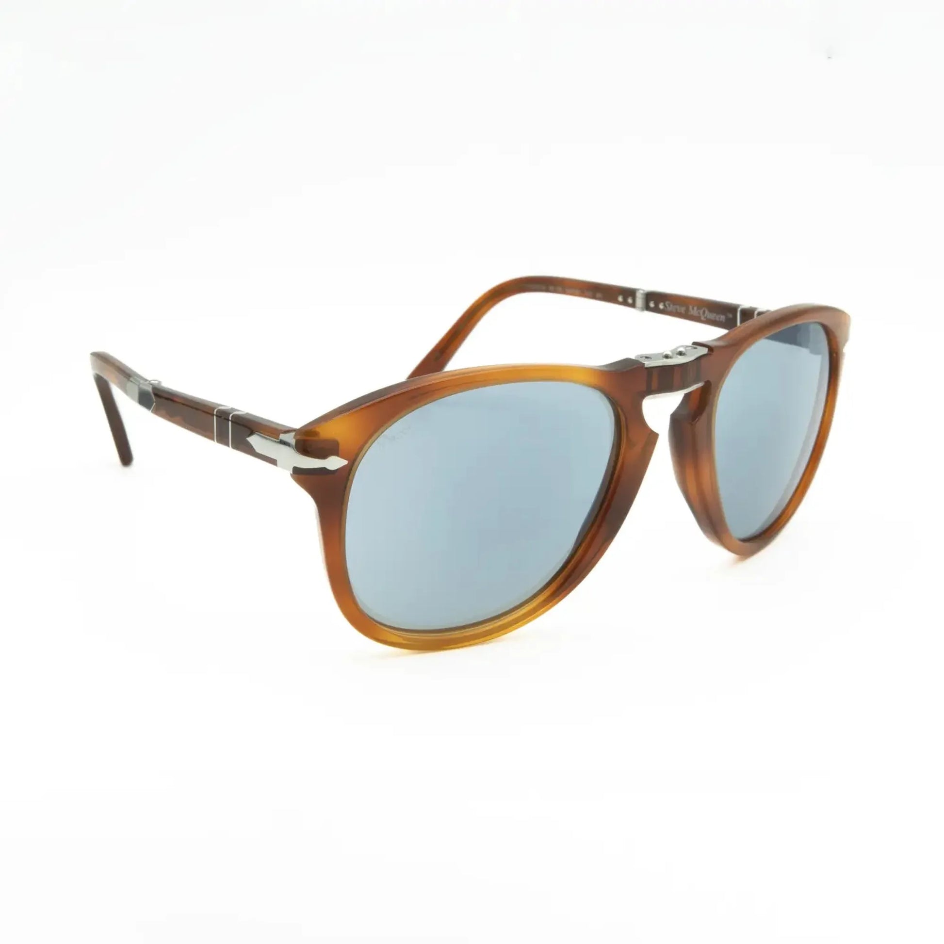 Occhiale da sole Persol Steve Mcqueen 714 S-M 96/56 Light Havana - lato - Shop Ottica Mineo