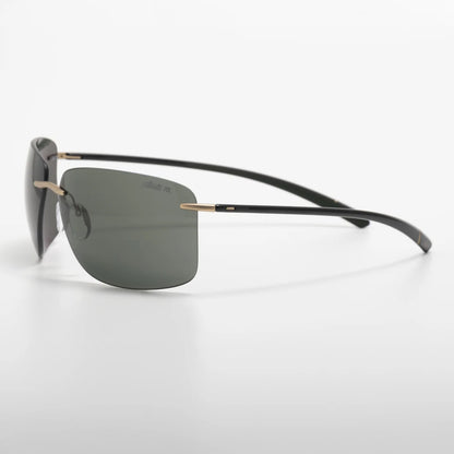 Occhiale da sole Silhoulette Cape Florida 8728 75 7630 Black / Pine Green - lato - Shop Ottica Mineo