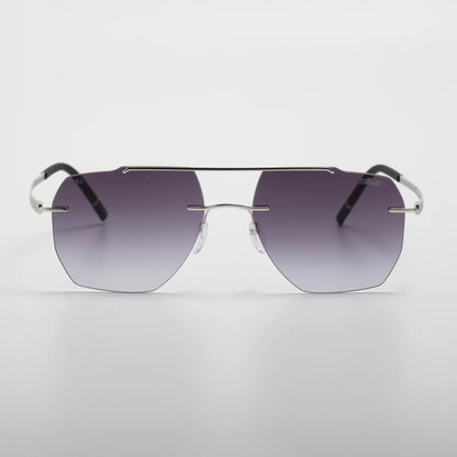 Occhiale da sole Silhouette Rincon 8746 75 7000 Rhodium / Black - Shop Ottica Mineo