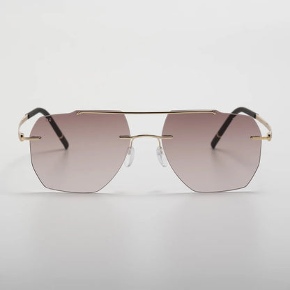 Occhiale da sole Silhouette Rincon 8746 75 7620 Gold / Darkbrown - Shop Ottica Mineo