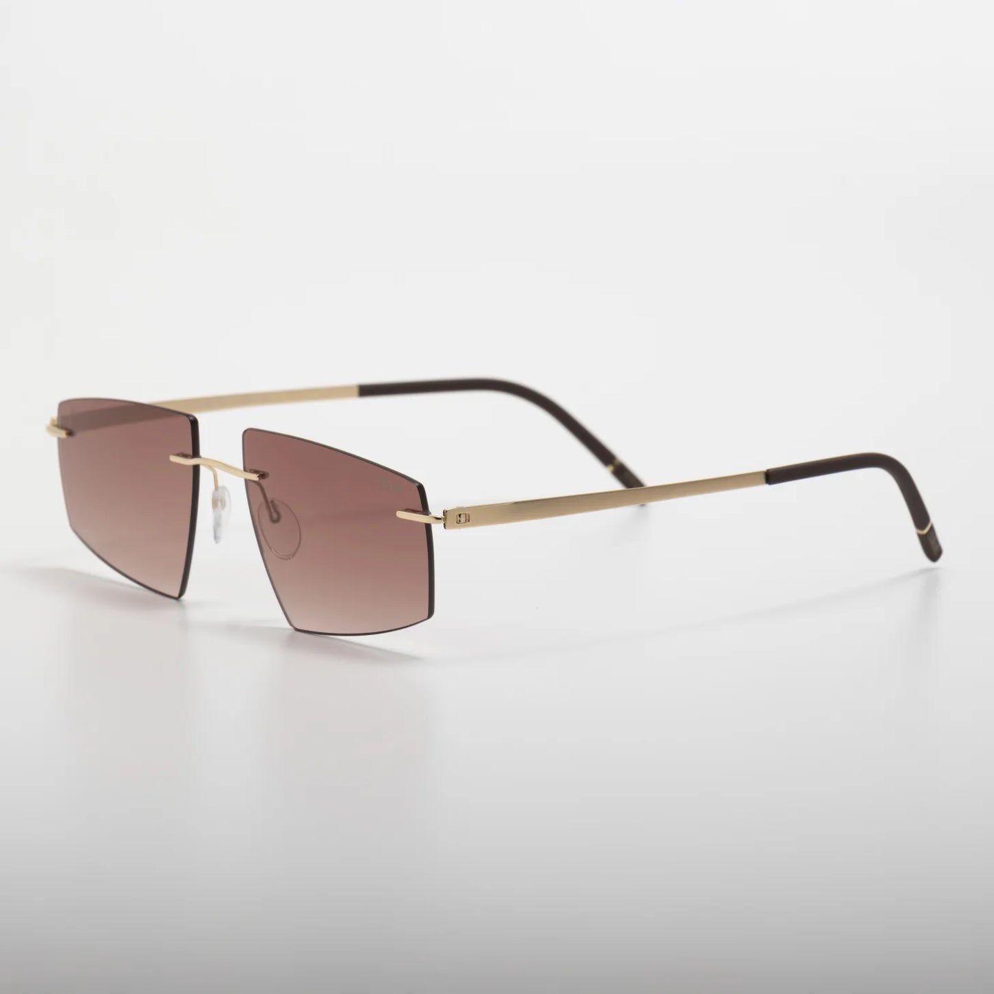 Occhiale da sole Silhouette Escondido 8747 75 7620 Gold / Darkbrown - lato - Shop Ottica Mineo