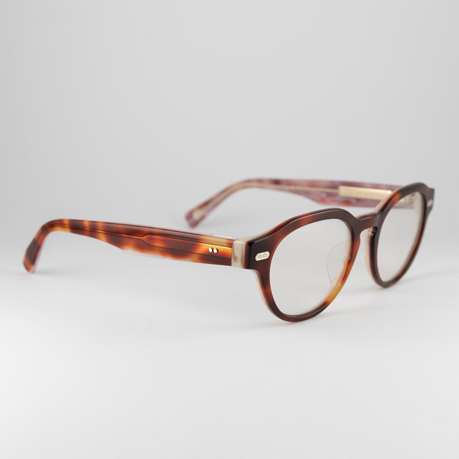 Occhiale da vista Brunello Cucinelli BC3007 1006 Havana - lato - Shop Ottica Mineo
