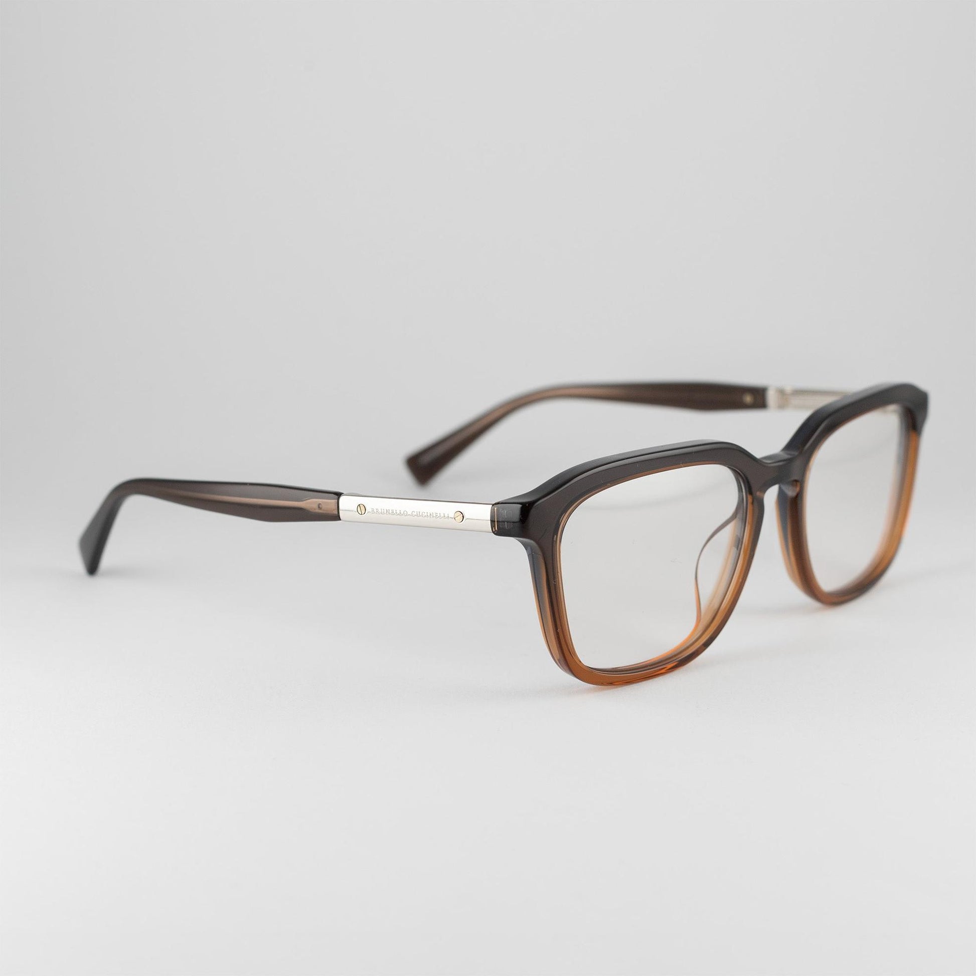 Occhiale da vista Brunello Cucinelli BC3011 1005 Cognac - lato - Shop Ottica Mineo
