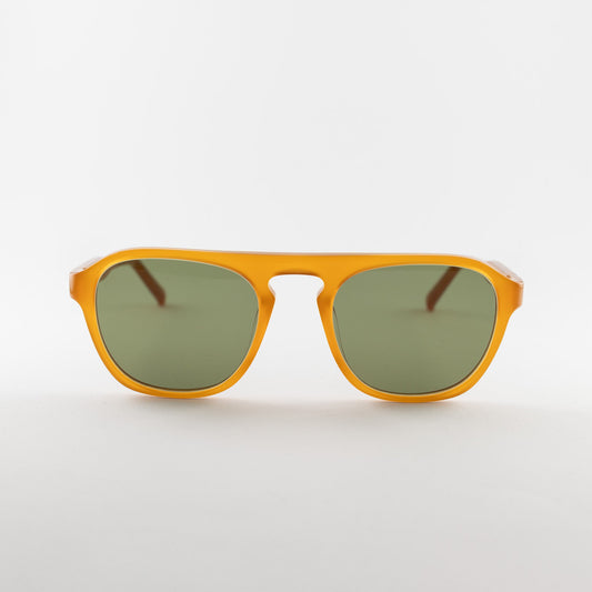 Lunettes de soleil rectangulaires Lesca Lunetier BULLIT Honey