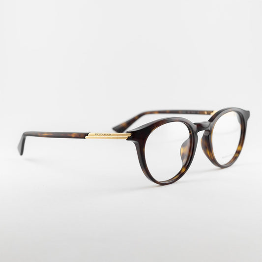 Occhiale da vista Bottega Veneta BV1335O 002 Havana - lato - Shop Ottica Mineo