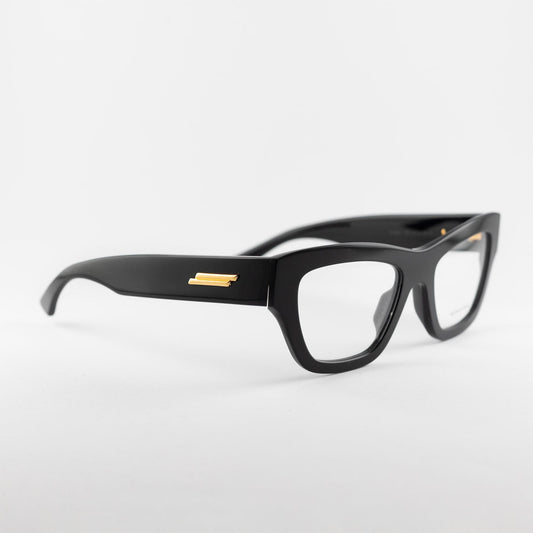 Occhiale da vista Bottega Veneta BV1360O 005 Black - lato - Shop Ottica Mineo