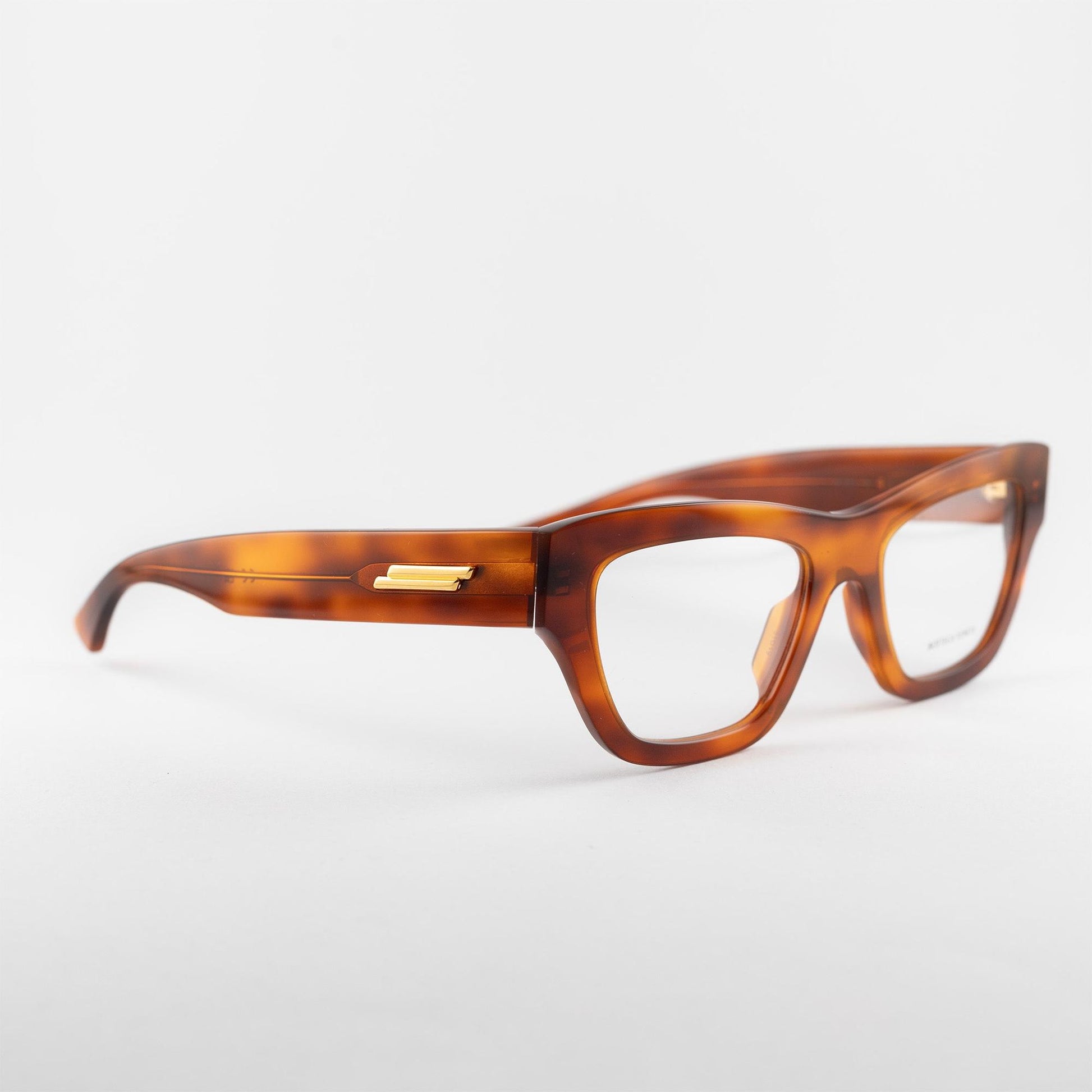 Occhiale da vista Bottega Veneta BV1360O 006 havana - lato - Shop Ottica Mineo