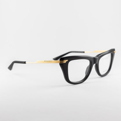 Occhiale da vista Bottega Veneta BV1370O 001 Black - lato - Shop Ottica Mineo