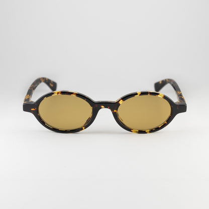Occhiali da sole Bottega Veneta BV1388S 002 Havana Yellow ovali