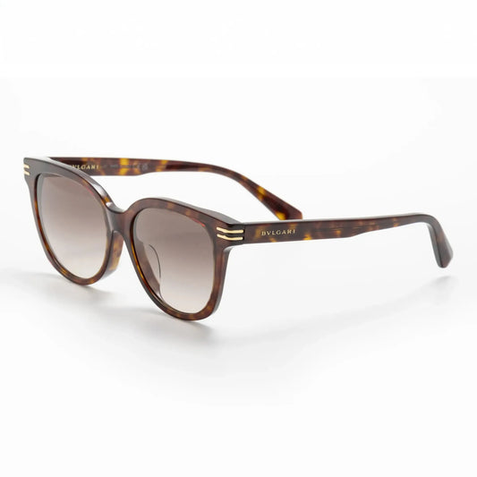 Occhiale da sole Bulgari BV40027F 52F Havana - lato - Shop Ottica Mineo