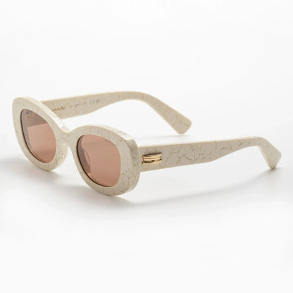 Occhiale da sole Bulgari BV40039I 24E Marble white - lato - Shop Ottica Mineo