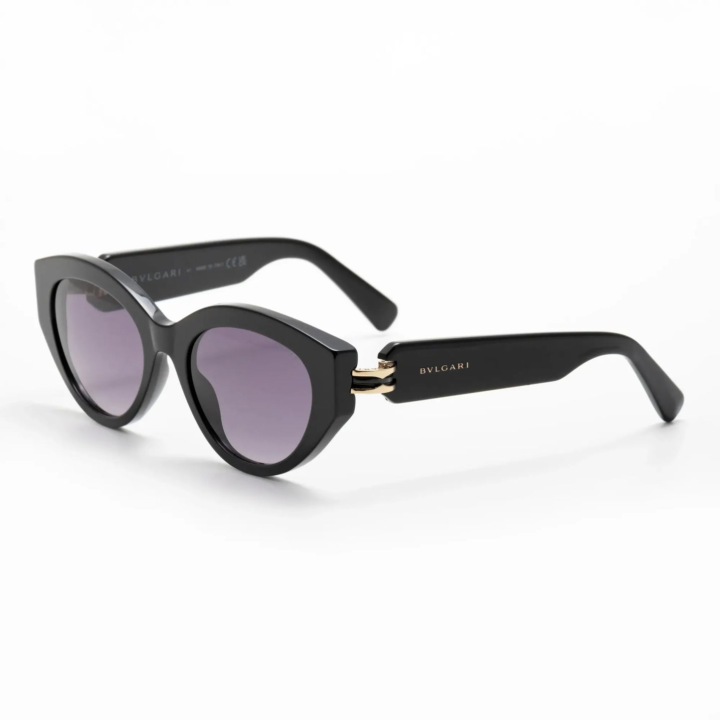 Occhiale da sole Bulgari BV40046I 01B Black - lato - Shop Ottica Mineo