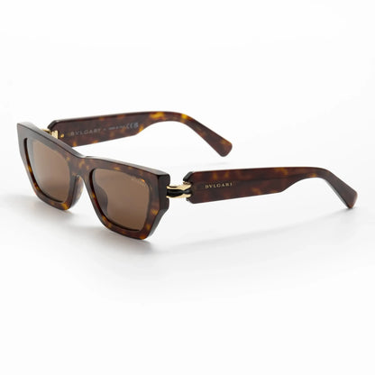 Occhiale da sole Bulgari BV40047I 52E Havana - lato - Shop Ottica Mineo