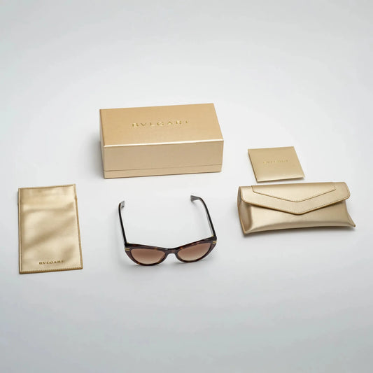 Occhiale da sole Bulgari BV40048I 52F Havana - lato - Shop Ottica Mineo