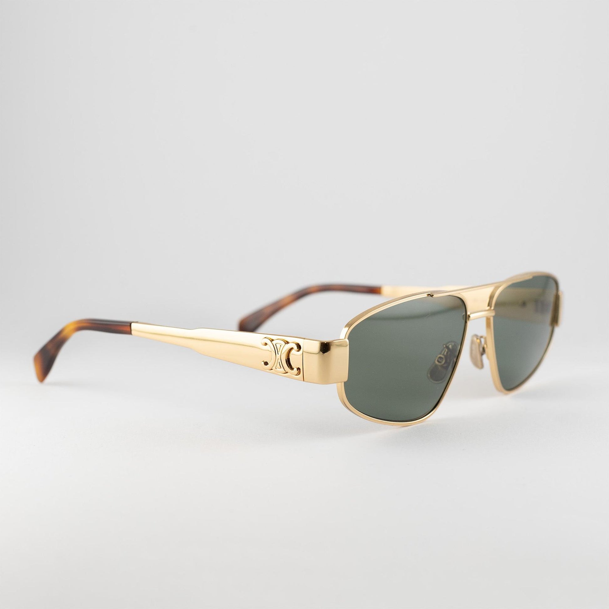 Occhiale da sole Celine CL40281U 30N Gold - lato - Shop Ottica Mineo