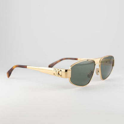 Occhiale da sole Celine CL40281U 30N Gold - lato - Shop Ottica Mineo