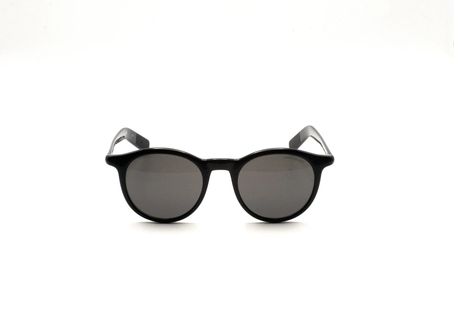 Lunettes de soleil Montblanc MB0353S-001 rondes Noir Gris