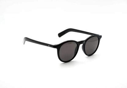 Lunettes de soleil Montblanc MB0353S-001 rondes Noir Gris
