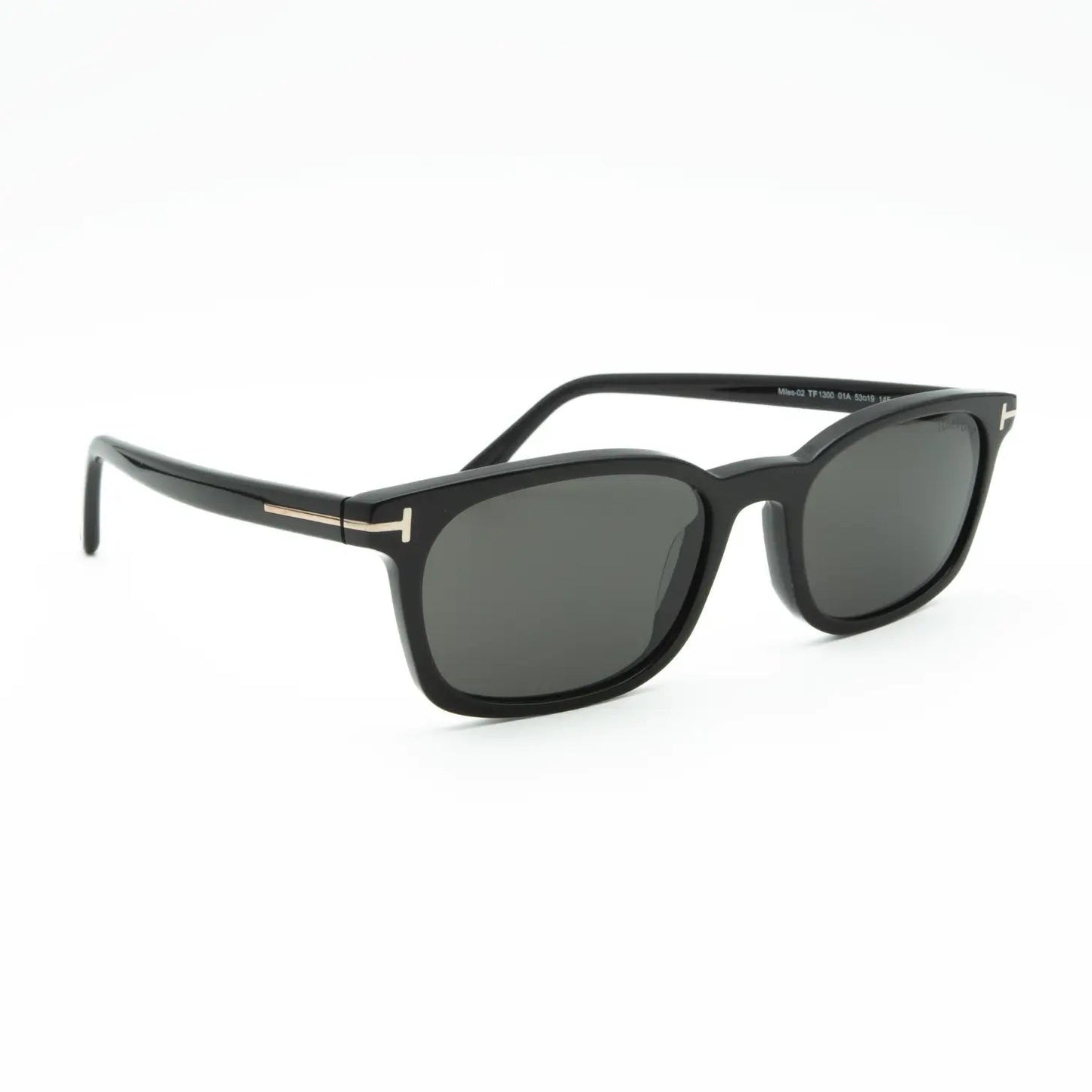 Occhiali da sole Tom Ford Miles-02 FT1300 01A Black rettangolari