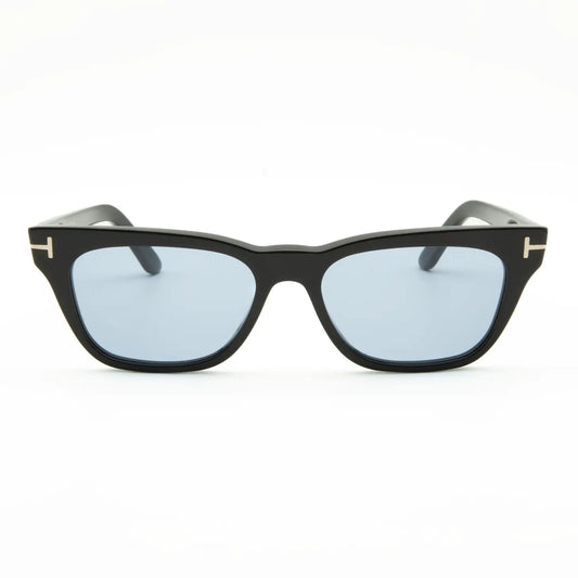 Lunettes de soleil rectangulaires Tom Ford Penn-02 FT1362 01V Noir-Bleu