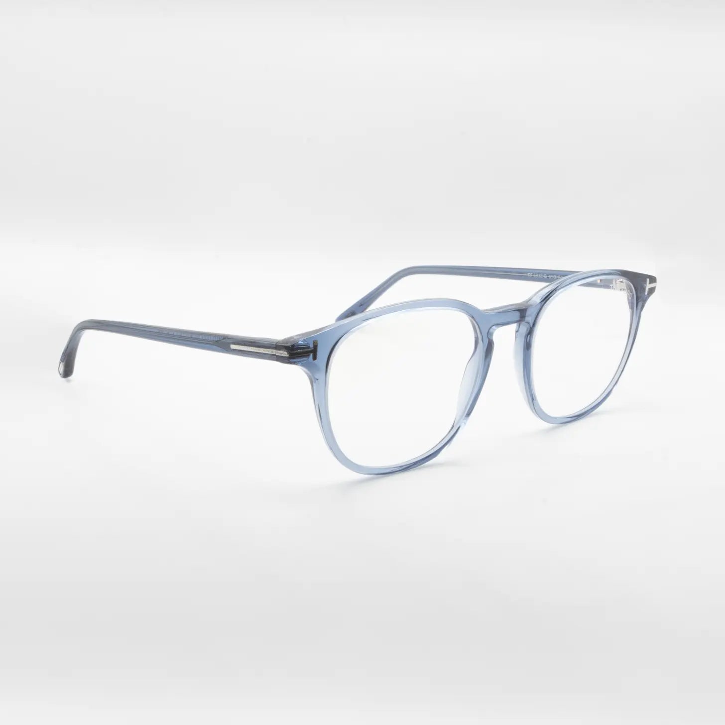 Occhiale da vista Tom Ford FT5832-B 090 Blu trasparente - lato - Shop Ottica Mineo