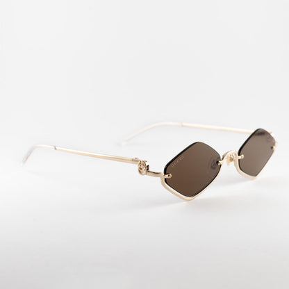 Occhiale da sole Gucci GG1604S 002 Gold - lato - Shop Ottica Mineo