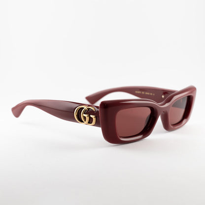 Occhiale da sole Gucci GG1827S 003 Burgundy - lato - Shop Ottica Mineo