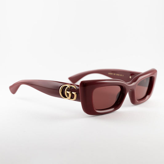 Occhiale da sole Gucci GG1827S 003 Burgundy - lato - Shop Ottica Mineo