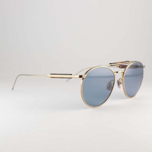 Occhiale da sole Brunello Cucinelli BC2004ST 5002/56 Gold - lato - Shop Ottica Mineo