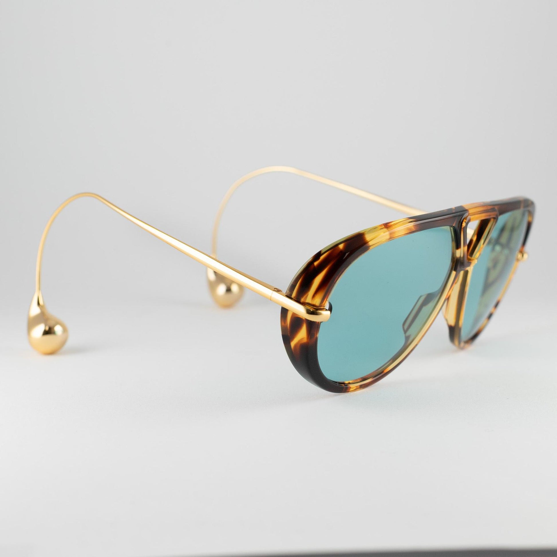 Occhiale da sole Bottega Veneta BV1273S 007 Havana - lato - Shop Ottica Mineo
