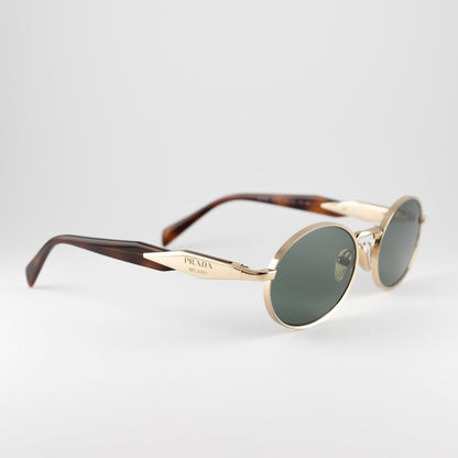 Occhiale da sole Prada SPR65Z ZVN-70L Green - lato - Shop Ottica Mineo