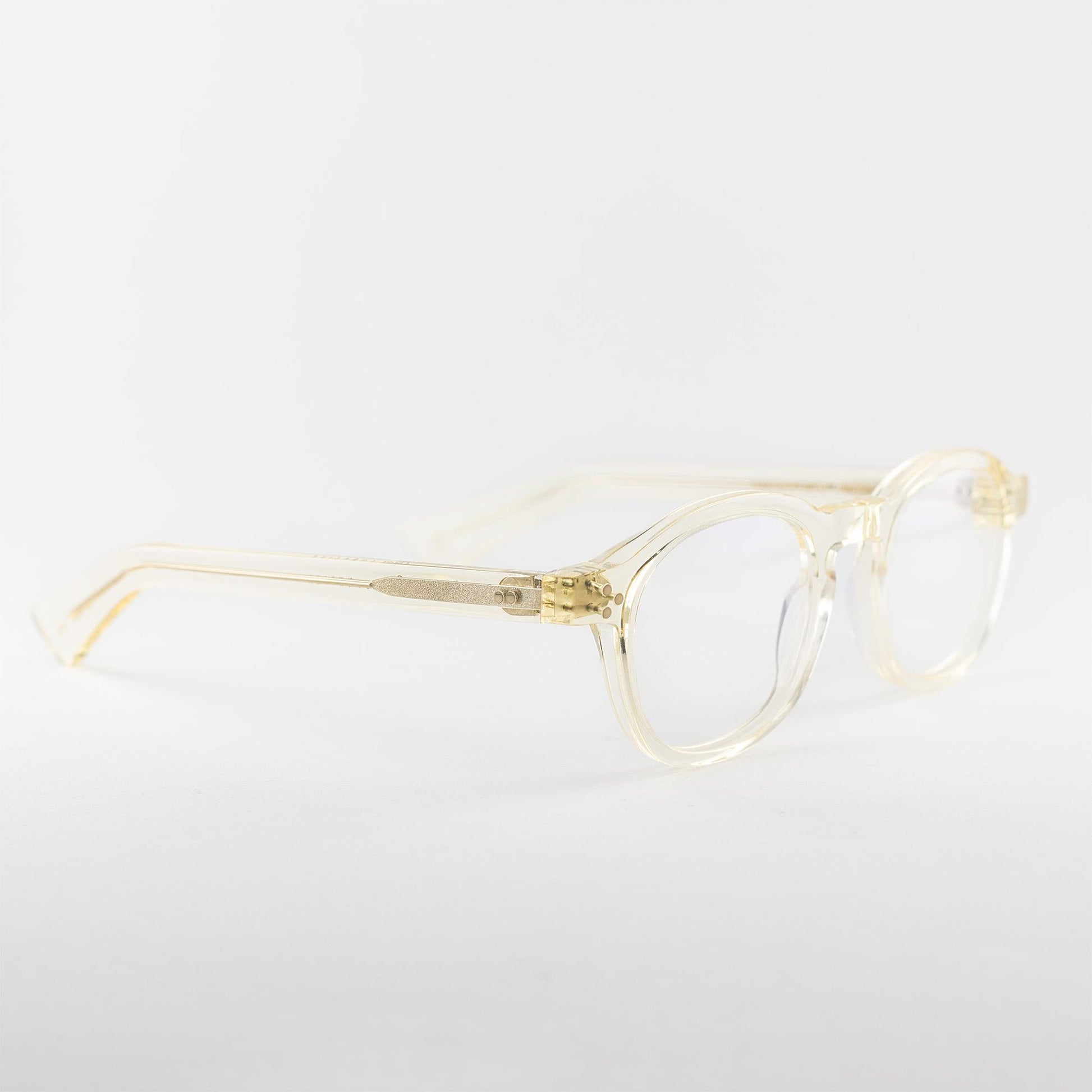 Occhiale da vista Lesca Lunetier IOTA COL.27 Crystal - lato - Shop Ottica Mineo