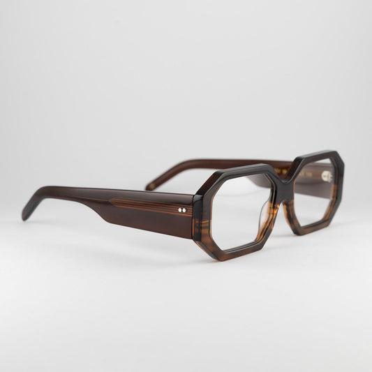 Occhiale da vista Lesca Lunetier LADY 59 Brown - lato - Shop Ottica Mineo