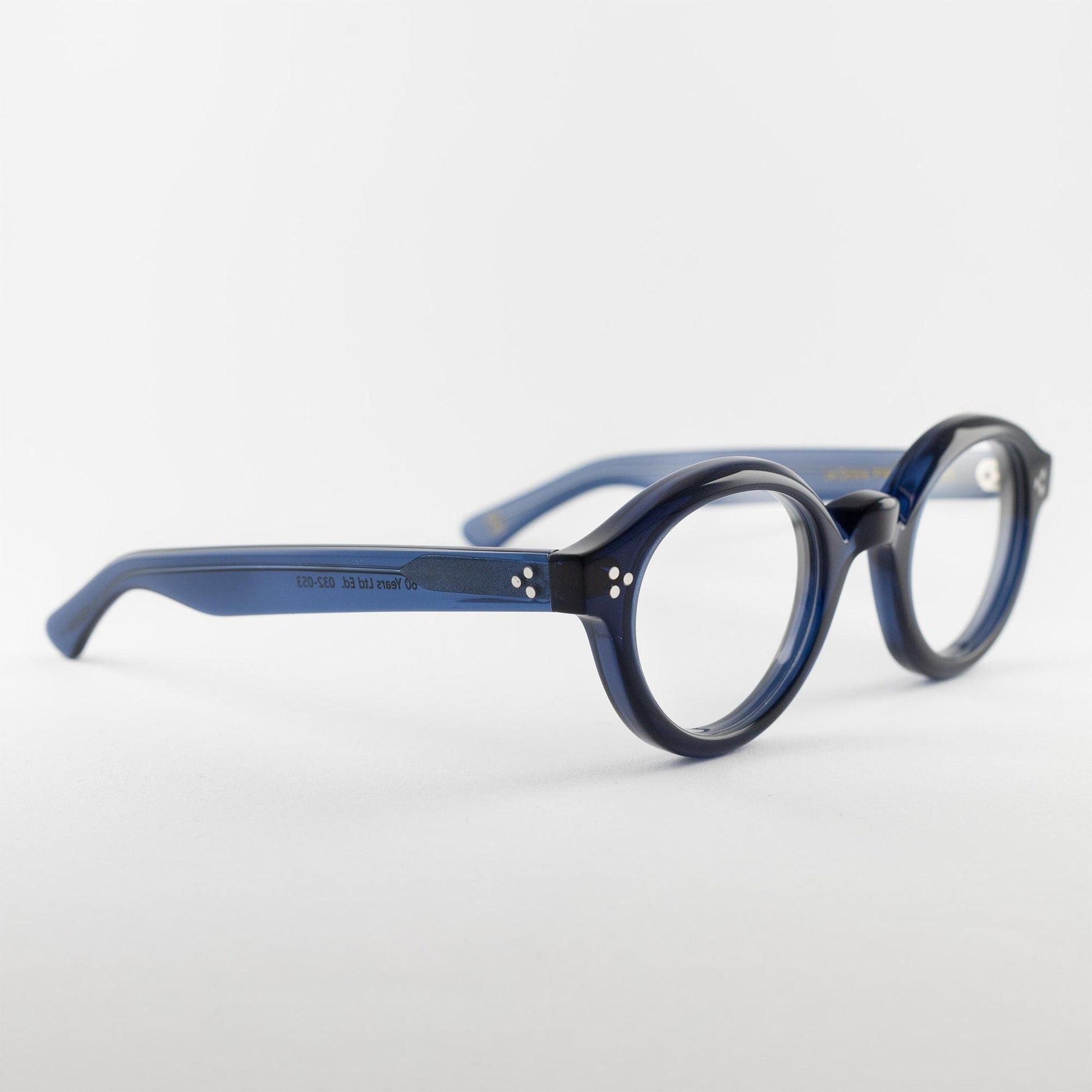 Occhiale da vista Lesca Lunetier LA'CORBS F19 Blu - lato - Shop Ottica Mineo