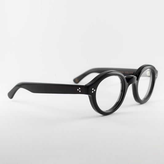 Occhiale da vista Lesca Lunetier LA'CORBS COL.100 Black - lato - Shop Ottica Mineo