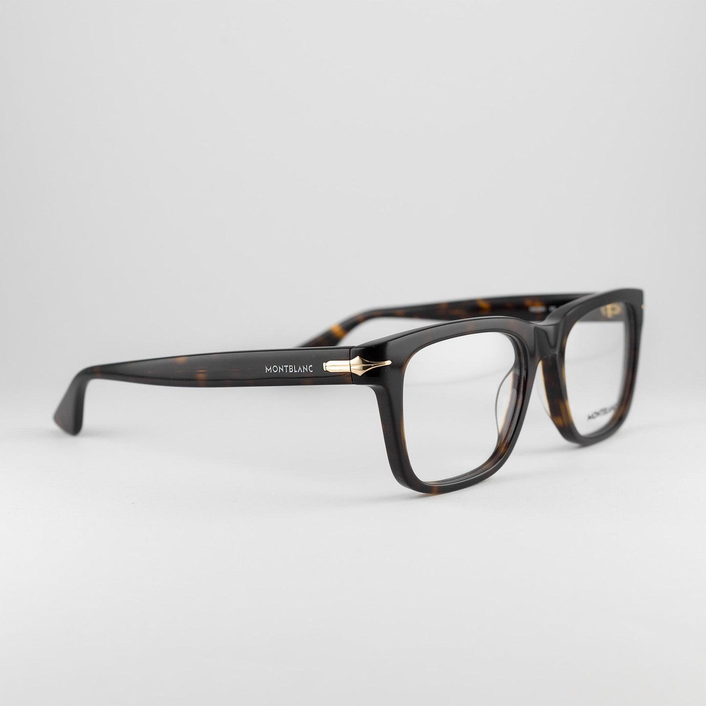 Occhiale da vista Montblanc MB0266O 002 Havana - lato - Shop Ottica Mineo