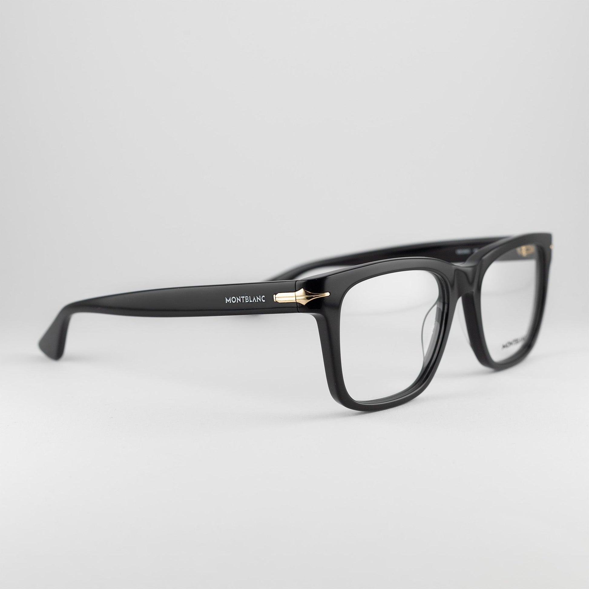 Occhiale da vista Montblanc MB0266O 005 Black - lato - Shop Ottica Mineo