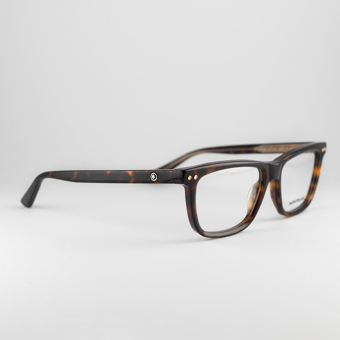 Occhiale da vista Montblanc MB0322O 006 Havana - lato - Shop Ottica Mineo