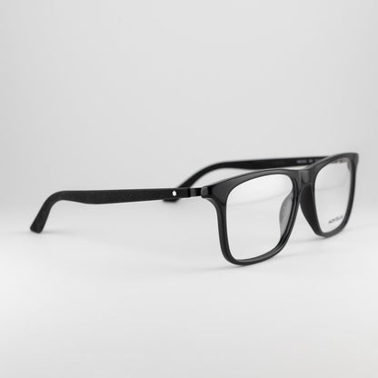 Occhiale da vista Montblanc MB0359O 006 Black - lato - Shop Ottica Mineo
