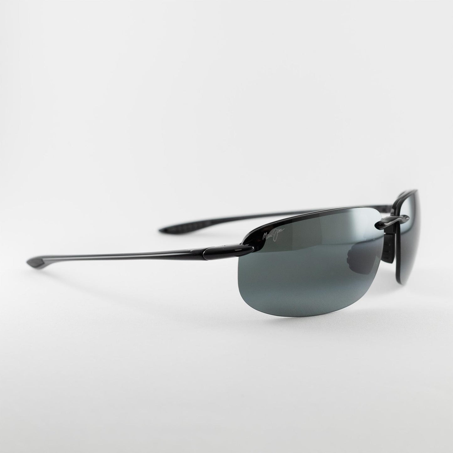 Occhiale da sole Maui Jim Ho'okipa xlarge MJ456 001 Black Polarized - lato - Shop Ottica Mineo