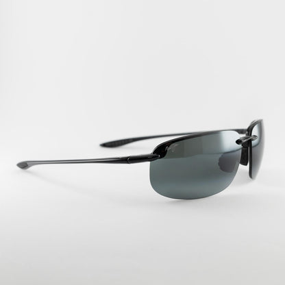 Occhiale da sole Maui Jim Ho'okipa xlarge MJ456 001 Black Polarized - lato - Shop Ottica Mineo