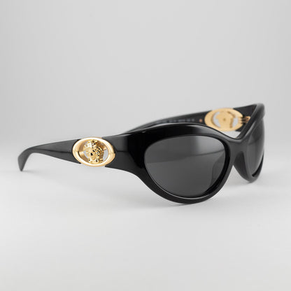 Occhiale da sole Versace MOD.4485 GB1/87 Black - lato - Shop Ottica Mineo