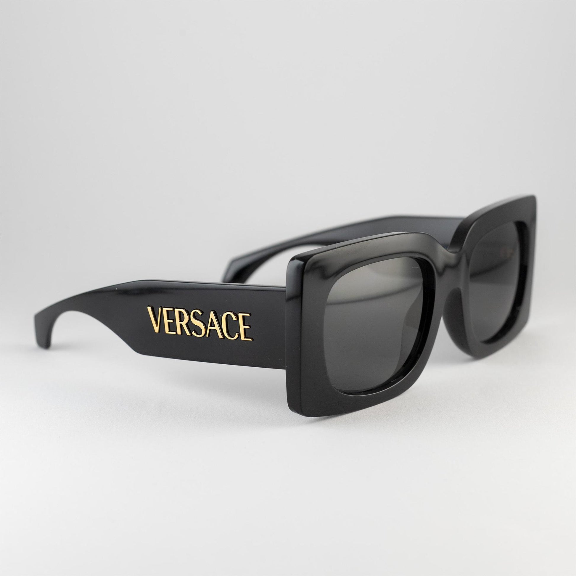 Occhiale da sole Versace MOD 4496 GB1/87 Black - lato - Shop Ottica Mineo